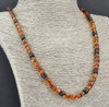 Mens Amber Beaded Necklace