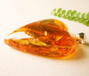 Amber Heart Pendant