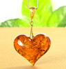 Amber Heart Pendant