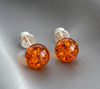 Amber Stud Earrings