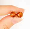 Amber Stud Earrings