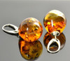 Amber Teardrop Earings