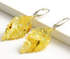 Amber Leaf Earrings 