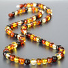 Mens Amber Beaded Necklace