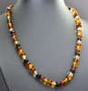Mens Amber Beaded Necklace