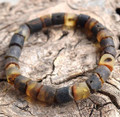Mens Amber Beaded Bracelet