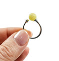 Amber Silver Ring