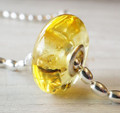 Amber Charm Bead