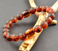 Mens Amber Beaded Bracelet