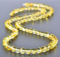 Mens Amber Beaded Necklace