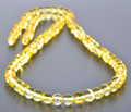 Mens Amber Beaded Necklace