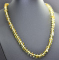 Mens Amber Beaded Necklace