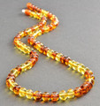 Mens Amber Beaded Necklace