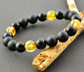 Mens Amber Beaded Bracelet