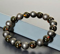 Black Mens Amber Bracelet