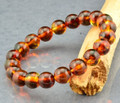 Mens Amber Beaded Bracelet