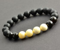 Mens Amber Beaded Bracelet