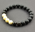 Mens Amber Beaded Bracelet