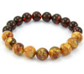 Mens Amber Beaded Bracelet