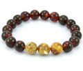 Mens Amber Beaded Bracelet