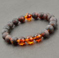 Mens Amber Beaded Bracelet