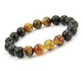 Mens Amber Beaded Bracelet