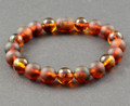 Mens Amber Beaded Bracelet