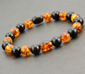 Mens Amber Beaded Bracelet