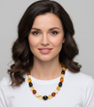Amber Beaded Necklace 