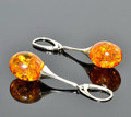Amber Drop Dangle Earrings