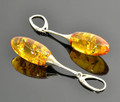 Amber Drop Dangle Earrings