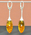 Amber Drop Dangle Earrings