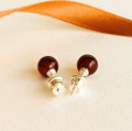 Amber Stud Earrings