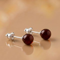 Amber Stud Earrings