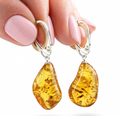 Natural Amber Earrings