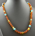 Amber Beaded Necklace 