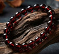 Mens Amber Beaded Bracelet