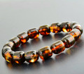Mens Amber Beaded Bracelet