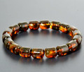 Mens Amber Beaded Bracelet