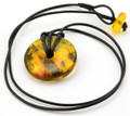 Amber Donut Pendant 