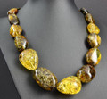 Green Baltic Amber Necklace 