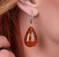 Large Amber Earrings