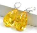 Large Amber Earrings