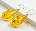 Large Amber Earrings