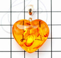 Amber Heart Pendant