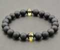 Mens Amber Beaded Bracelet
