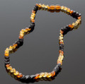 Rainbow Baltic amber necklace