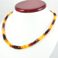 Rainbow Baltic amber necklace