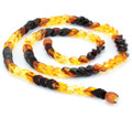 Rainbow Baltic amber necklace