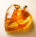 Amber Heart Pendant